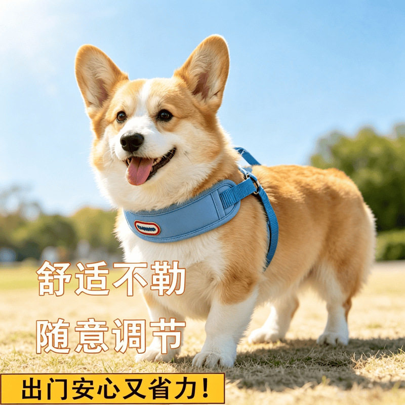网红狗狗牵引绳背心式中小型犬可