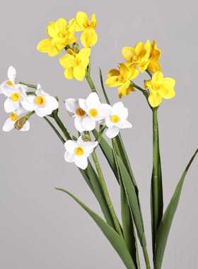 洋水仙仿真花鸡蛋黄假花娟花婚庆