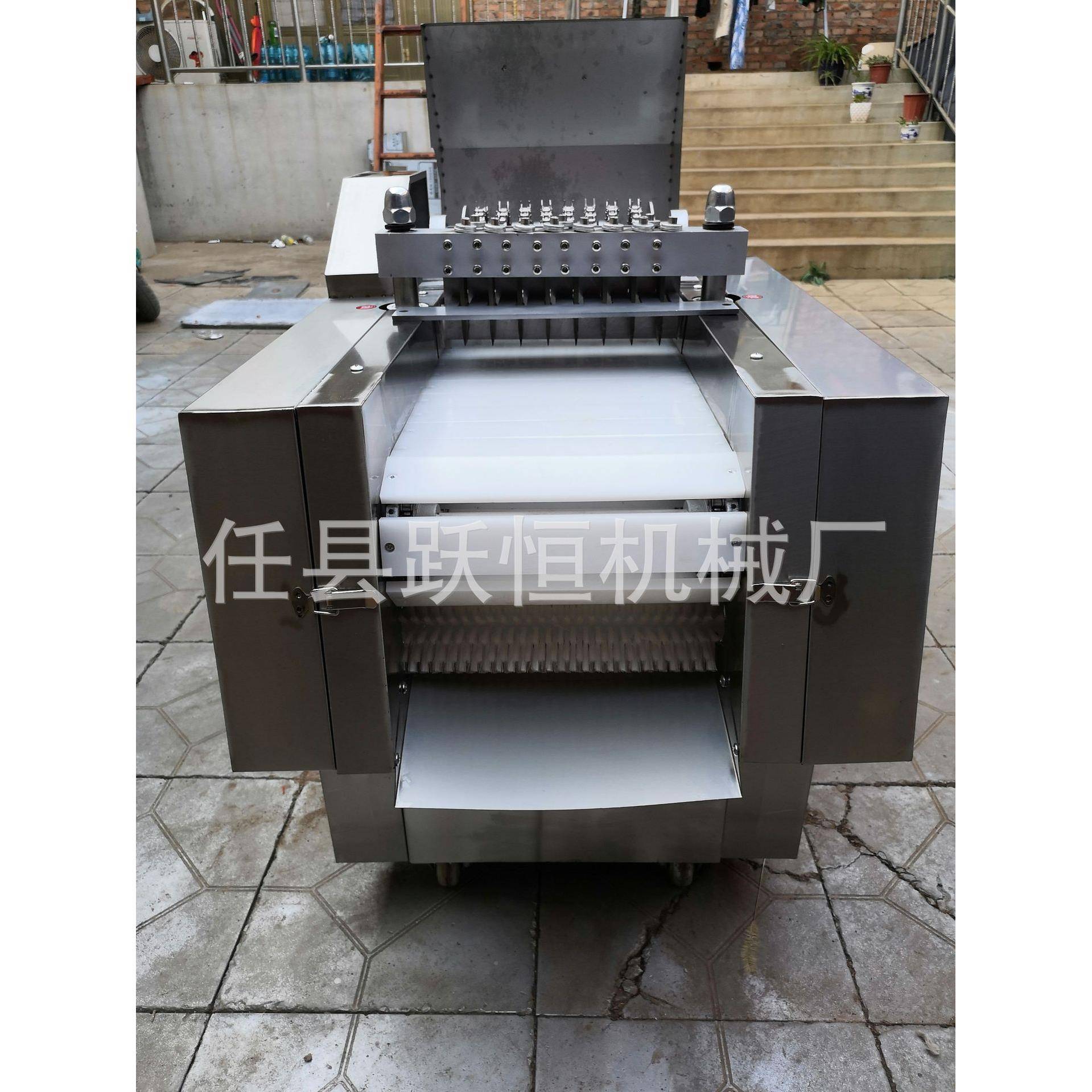 全用自动剁鸡块机 鲜冻蹄肉排骨新猪RUB切骨机 商电动剁骨机