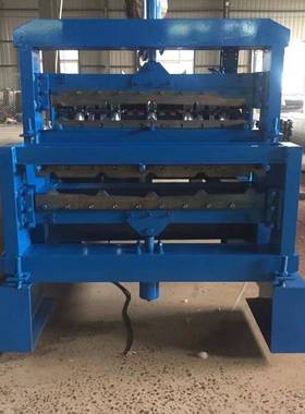 双全铺0自动84900层压瓦机 门市店专用设全自动84备彩钢不锈钢板