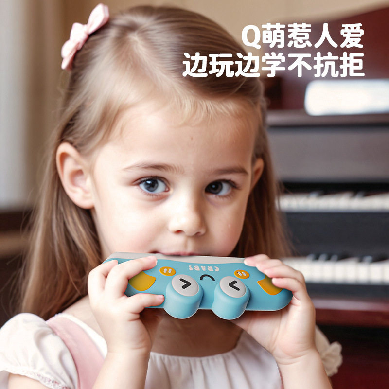 口琴儿童3到6岁玩具宝宝婴幼儿口风琴可吹奏启蒙乐器小喇叭入门初图片