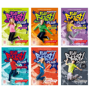 原装进口新版Full Blast plus A-B级青少儿版英语学习教材 美国初中小学生英语教科书MM Publications出版社欧盟CEFR青少版教材