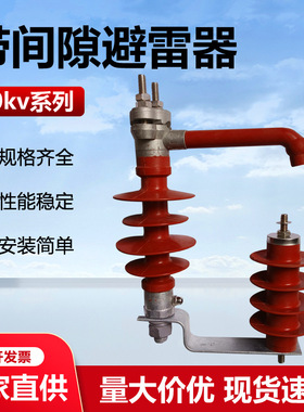 10KV穿刺型外间隙高压氧化锌避雷器FHY5C-17/50户外防雷绝缘防水