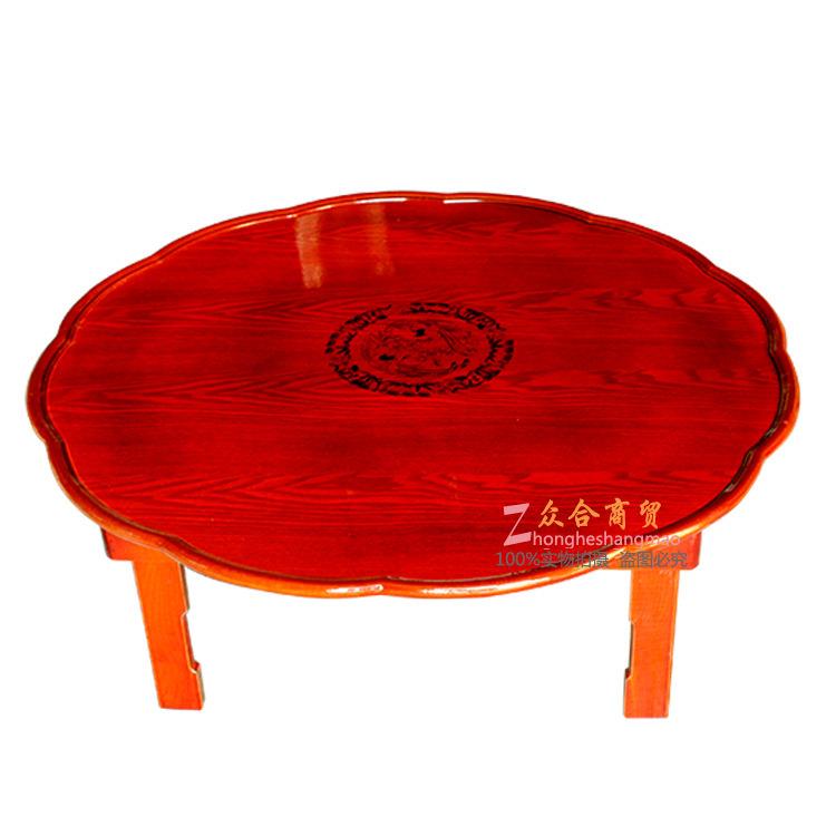 韩式炕桌折叠桌子餐桌圆形榻榻米飘窗阳台折叠矮桌