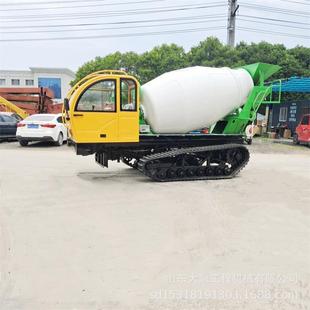 水泥搅拌车爬山虎山区商混运输车 水路泥地混凝土罐车履带式