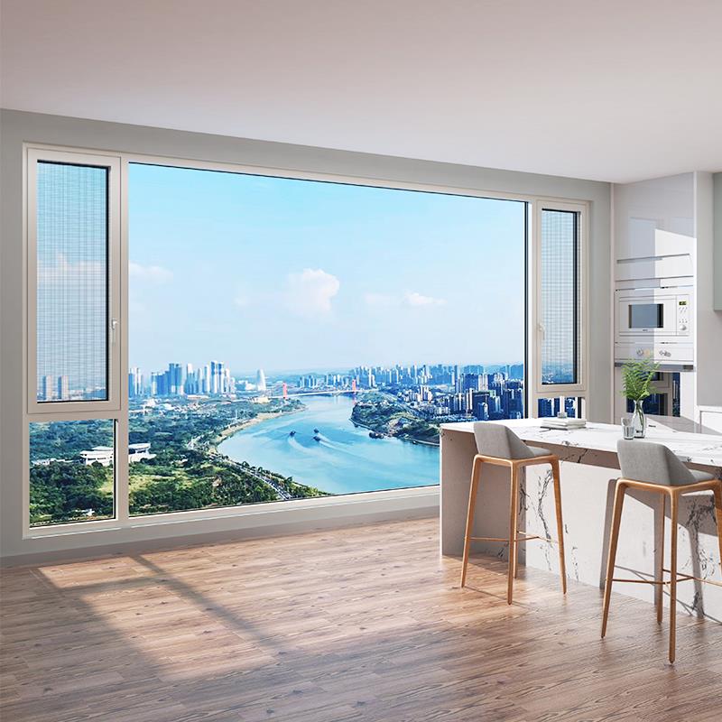 定制金 派雅门窗万家灯火110断桥铝合金门窗封阳台落地玻璃窗国补