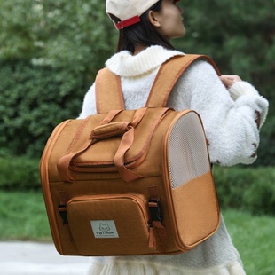 猫包外出便携宠物出行包猫咪狗狗透气大容量双肩背包可扩展宠物包