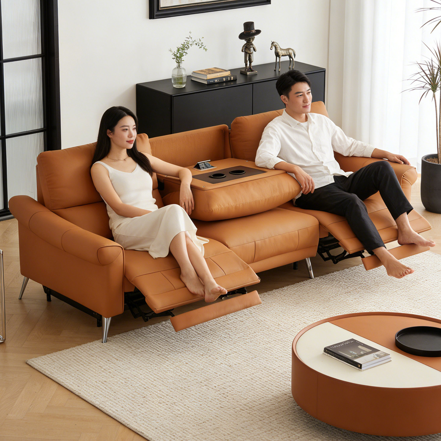 政府补贴欧派零靠墙电动真皮沙发功能皮艺2026轻奢客厅小户型沙发,住宅家具,皮艺沙发,淘宝优惠券,粉丝福利购,淘宝优惠卷