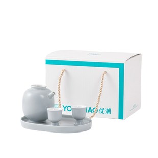 加热清酒壶高档酒盅酒具套装 陶瓷醒酒器分酒器白酒壶家用烫酒中式