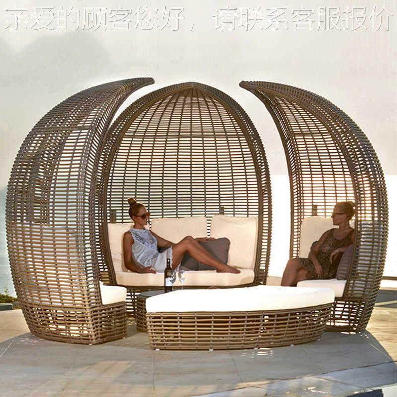 户庭402外编沙发院露休闲躺床别墅花园民宿泳池藤椅鸟藤巢沙发天,住宅家具,户外沙发,淘宝优惠券,粉丝福利购,淘宝优惠卷