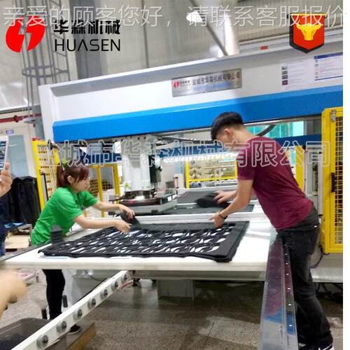 厂家供断自动移动龙头HSDQ-50门式下料机砂纸模切机鞋应材液压裁