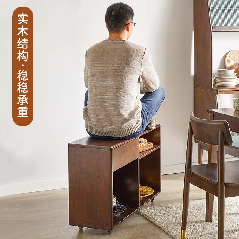 实木沙发边柜阳台收纳桌客厅休闲可移动茶几侧边靠墙边几置物书柜