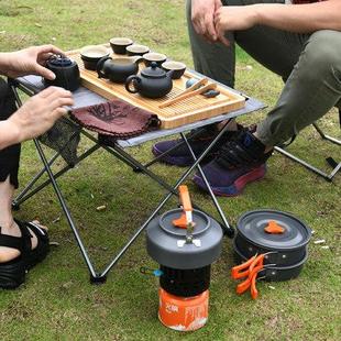 戶外便攜旅行桌椅茶具套裝 野外車載炊具煮茶爐 帶燒水做飯炒菜套裝
