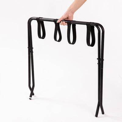 NOP带可拆装黑色行李架酒店行李物置铁制置架物架分拆式织箱架靠