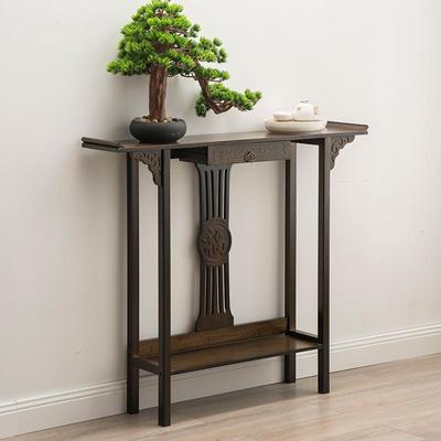 新中供式玄关台门靠墙玄关桌轻现代客厅柜条案几端景台玄奢985关