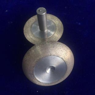 青铜烧磨头金结刚蓝石20带柄磨玻璃陶瓷宝石倒角磨边工棒具