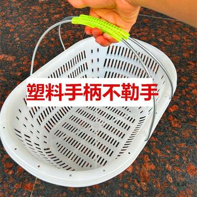 塑杨料采环F97ST6J6摘篮子循使用耐摔草莓手提梅篮子大加厚樱号桃