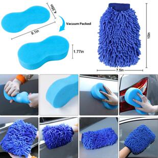 亚马逊盘跨境汽车清洁刷38件套轮867毂刷隙缝刷轮胎毛刷钻电圆洗