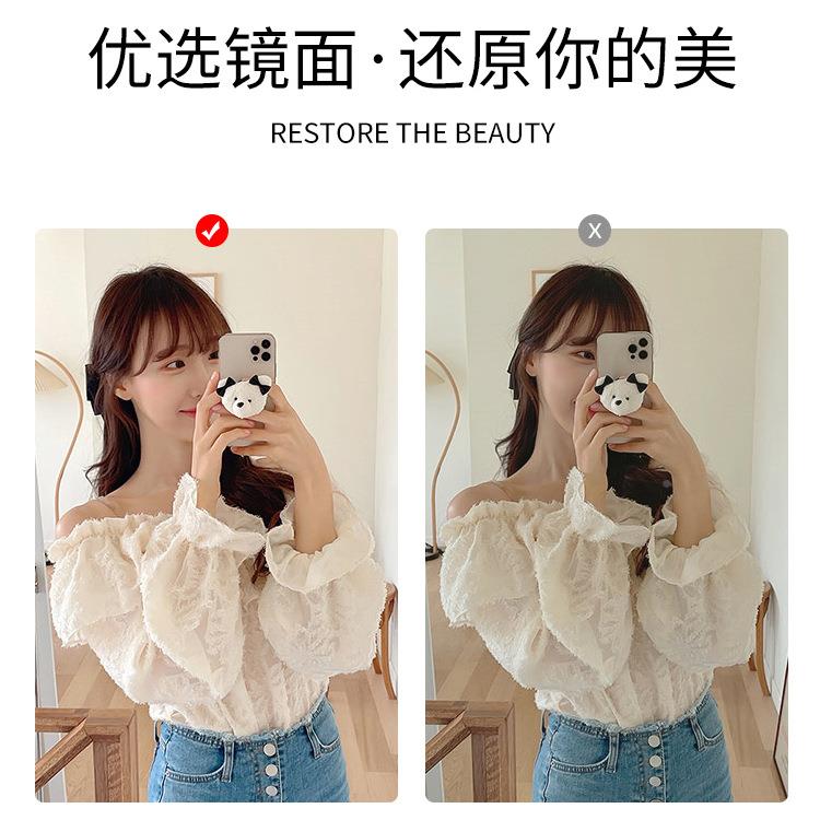 L装E智能全身化妆云朵镜子穿DPEQ衣壁挂镜服店不规则异形带灯落地