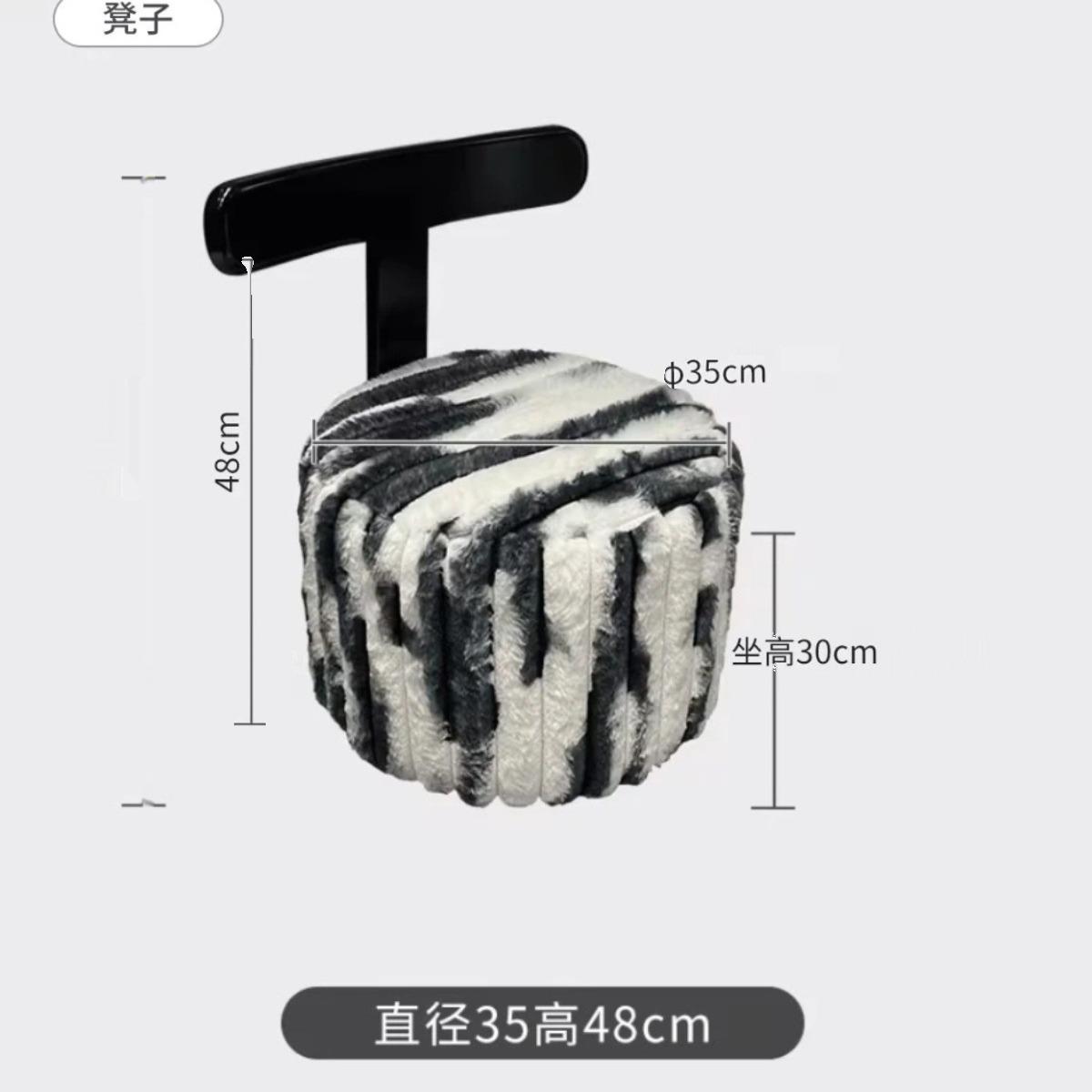 实木凳子靠可旋厅转家用小凳背子无品牌/矮凳小椅儿童小板凳客舒