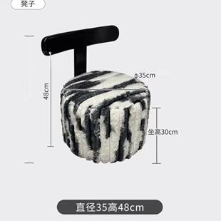 实木凳子靠可旋厅转家用小凳背子无品牌/矮凳小椅儿童小板凳客舒