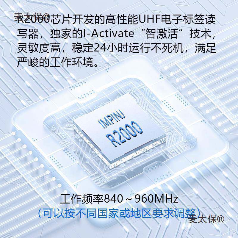 分式高频r体fi读d写器四通道八道固定式KVD远距离读卡器仓管麦太