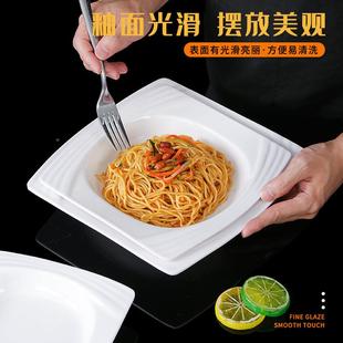 白色密胺盘饭子店饭厅商用盘CVN子盘餐盘瓷仿深盘汤塑胶盘餐具
