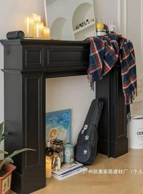 厂家复欧玄炉关壁炉装饰SDGE8913柜摄影装饰民古宿法式雕式花客厅