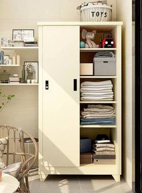 阳台柜卧室储物GY-66518拉铁皮推移门制钢衣柜防雨水暴晒家用储收