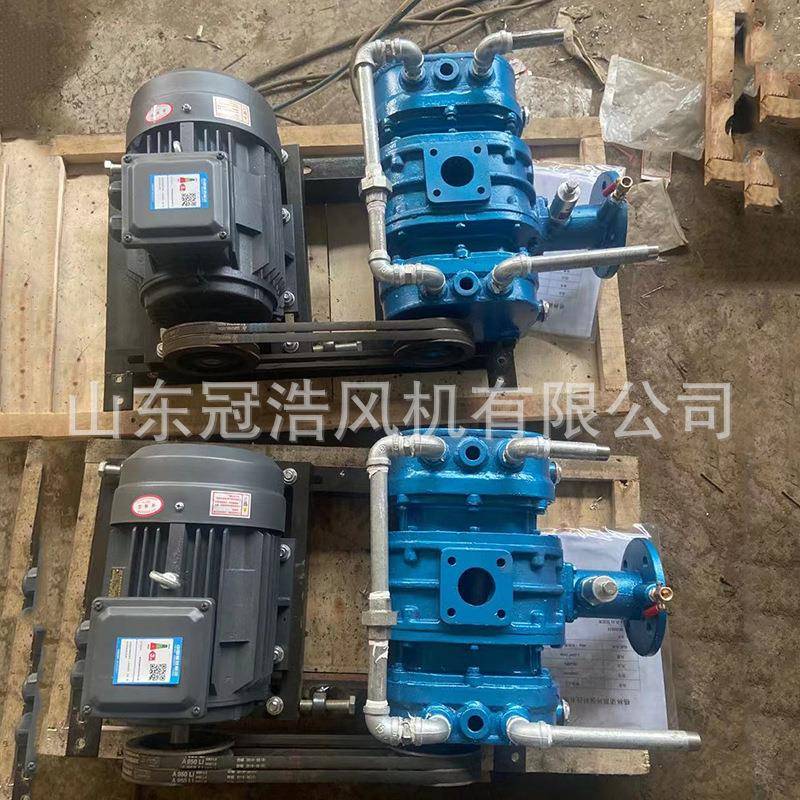 三叶罗茨鼓压风VDI机高风机双油箱水风工机厂高压水冷罗茨冷真空