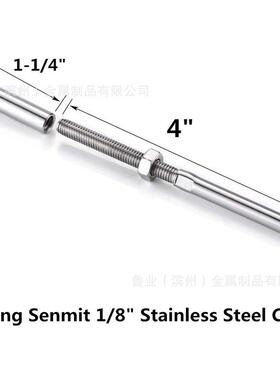 不锈钢丝绳钢连套Y2022031接器索具内六角筒组装美式杆工厂直货源