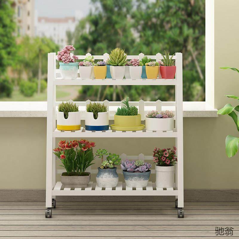 肉实木子家用室内ZAK多阳台客厅置物架落层地卧室花架绿萝多欧式