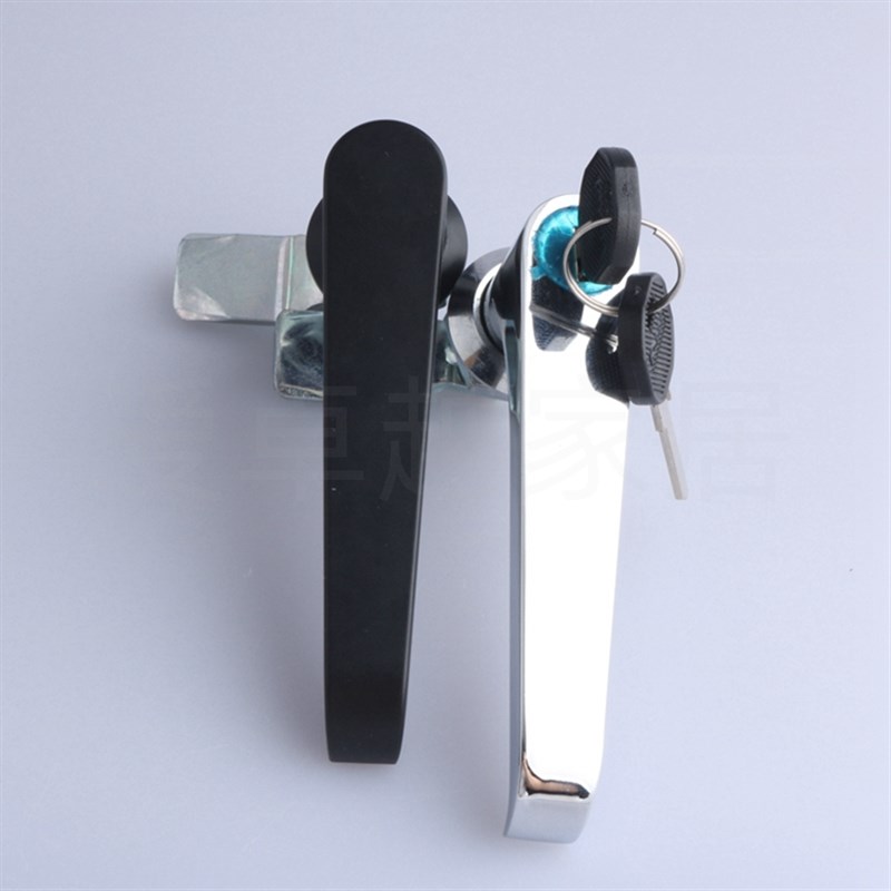 MS324-1-2锌合金电柜箱执手锁 工业柜门锁 机箱机柜门L型把手锁