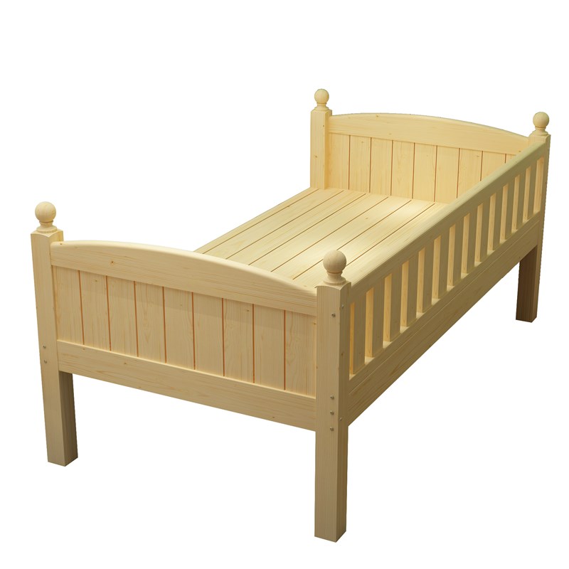 实木儿童床带护栏婴儿宝宝小床拼接大床加宽床男孩女孩单人床