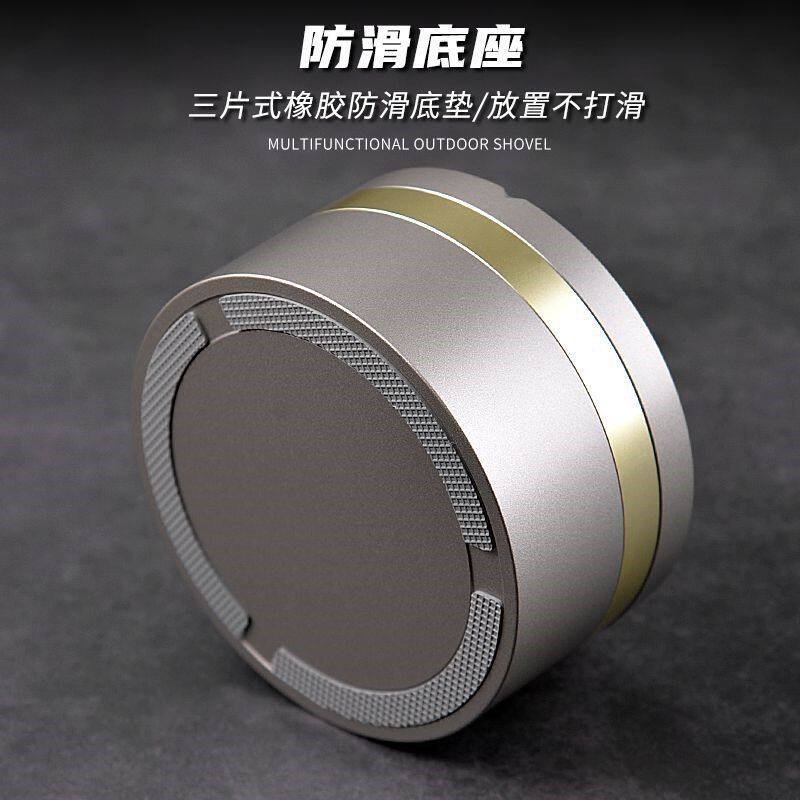 铝合金创意可旋转可开合带盖烟灰缸新款车载家桌面高端烟灰缸图片
