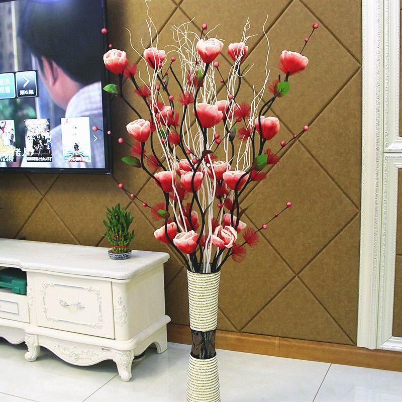 假花仿真花摆设室内客厅装饰牡丹花艺摆件干花花束落地大干支插花