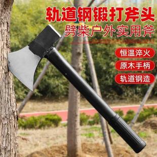 锻打猛钢斧头斧子劈柴砍树木工斧家用户外木耙砍骨刀手持爷子虎头
