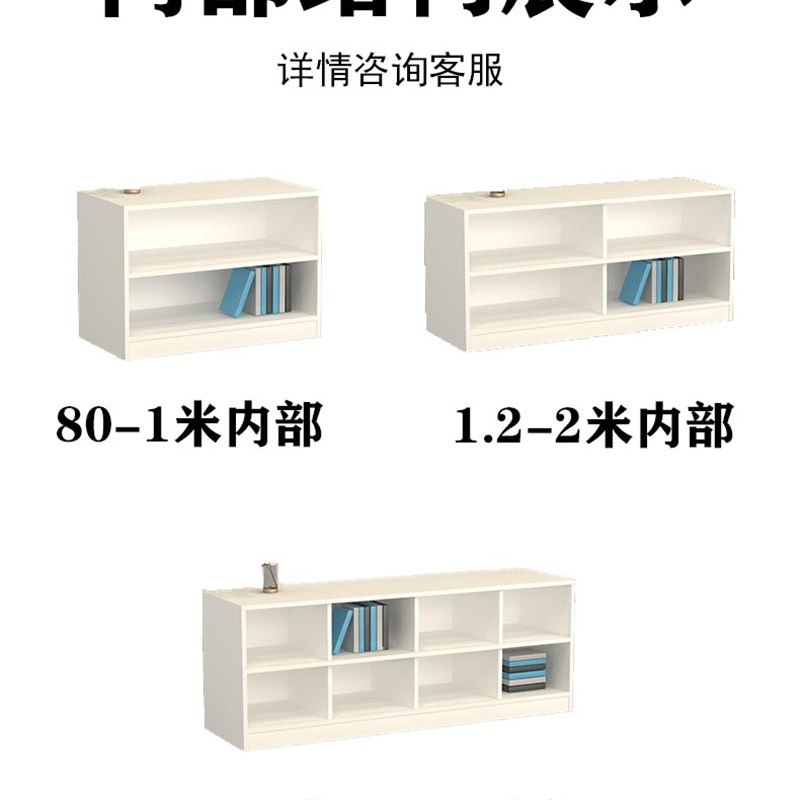 收银台柜台简约现代小吧台桌服装店美容院美发店纯色前台桌隔层柜