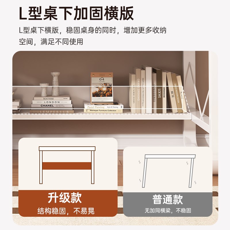 中学生书桌书架一体家用儿童学习桌卧室写字桌电脑桌子课桌椅套装