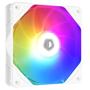 ID-COOLING TFR-12025-ARGB SNOW 反转反出风白色幻彩ARGB温控风