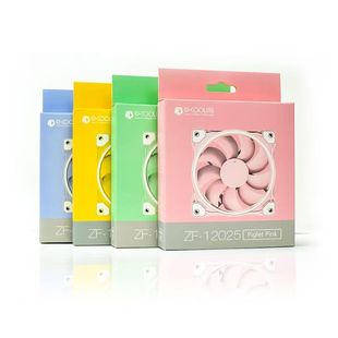 ID-COOLING ZF12025粉马卡龙小猪粉色蓝色12厘米温控静音电脑风扇