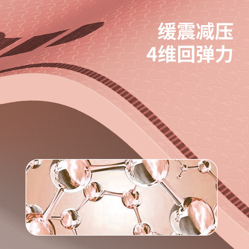 加厚12mm跳绳地垫专业防滑瑜伽静音家用垫子室内跳舞垫减震隔音垫