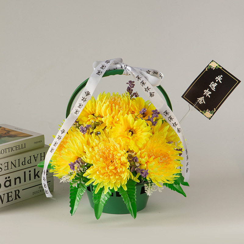清明节仿真假花墓碑祭祀