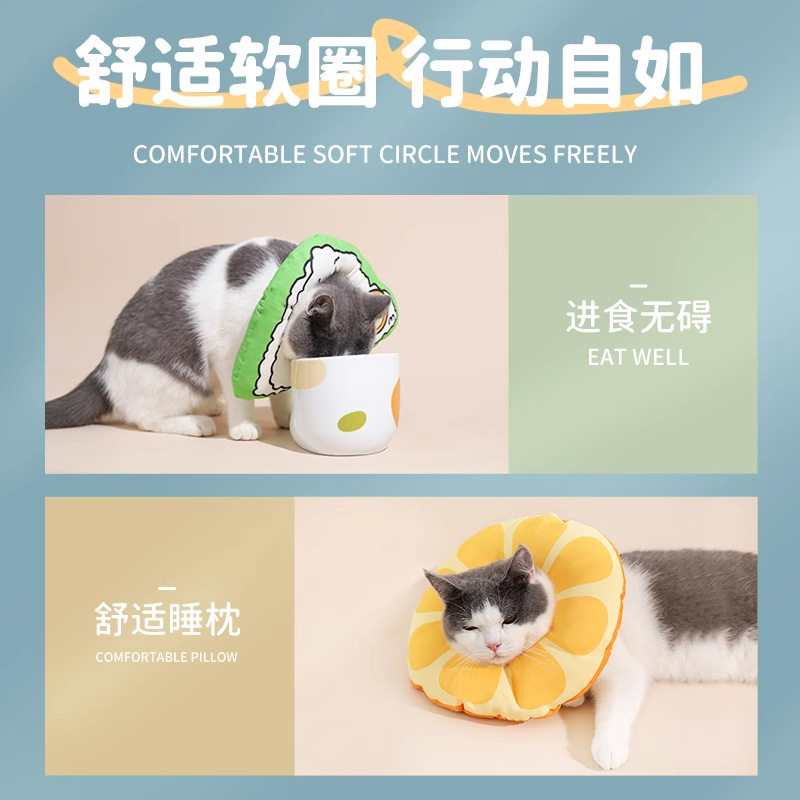 猫咪伊丽莎白圈幼猫防舔咬耻辱项圈头套狗狗脖圈绝育脖套宠物饰品