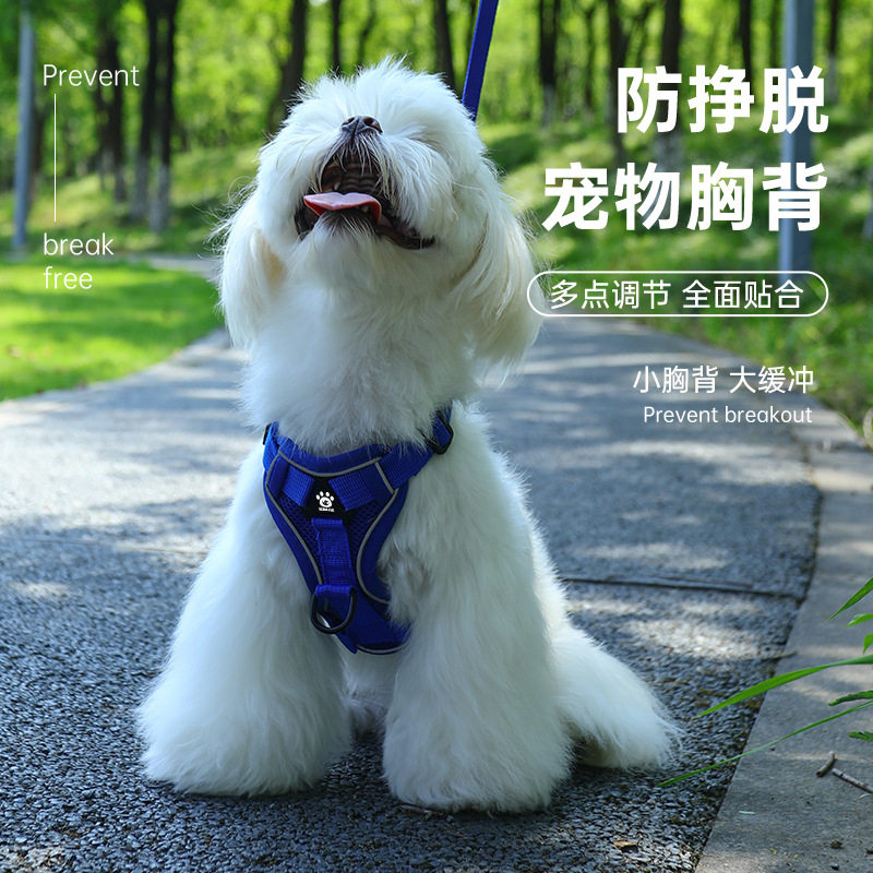 狗狗牵引绳背心式反光宠