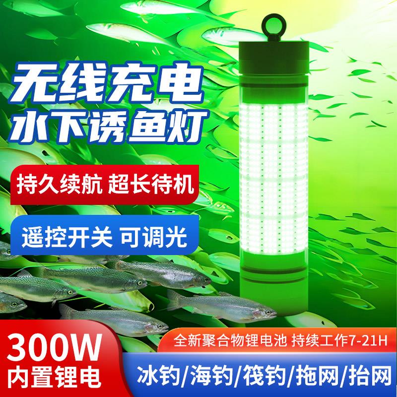 充电水下诱鱼灯聚鱼灯集鱼灯引鱼灯冰钓筏钓翘嘴灯船钓海钓鱿鱼灯