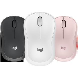 罗技M240无线蓝牙轻音鼠标办公粉色女生静音ipad平板电脑键盘套装