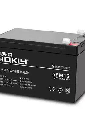 AOKLY奥克莱蓄电池6FM-24 12V18AH20AH24AH38AH40AH65AH100AH电瓶