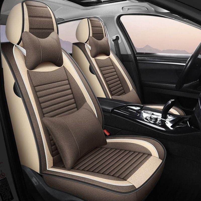汽车坐垫四季通用亚麻座椅套布艺坐套全包围座垫套车内后排通风前,汽车用品/电子/清洗/改装,通用座套/座垫,淘宝优惠券,粉丝福利购,淘宝优惠卷