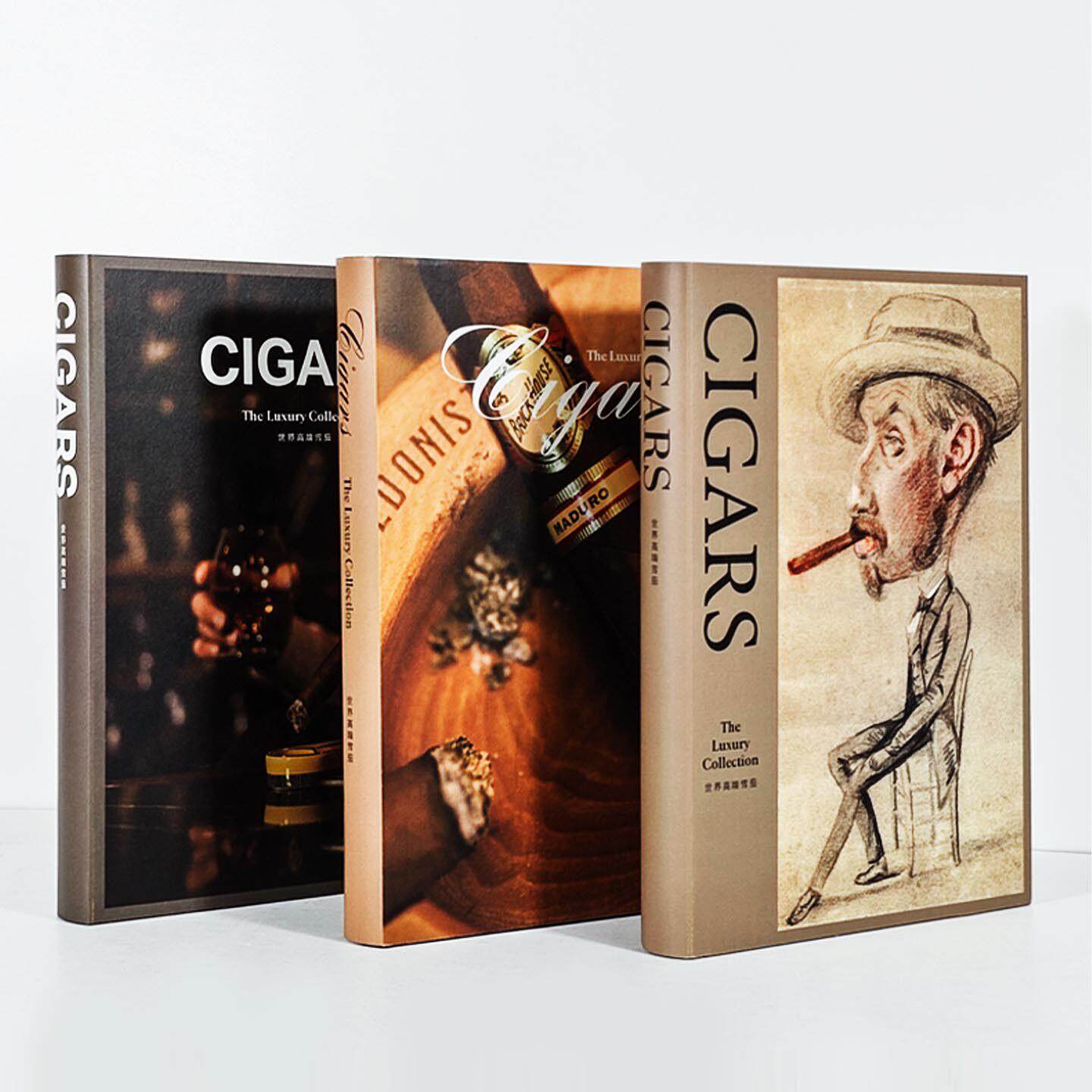 样板房CIGARS装饰极简雪茄摆件茶室书房桌面家居装饰品摆件道具书